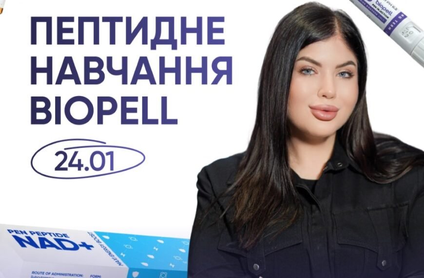 Вперше в Україні: стартує перше системне пептидне навчання для лікарів